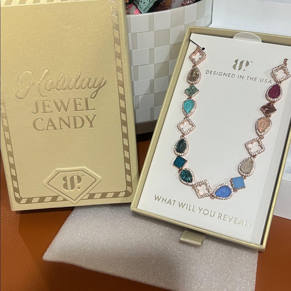 Bomb Party BP Holiday Jewel Candy Necklace
